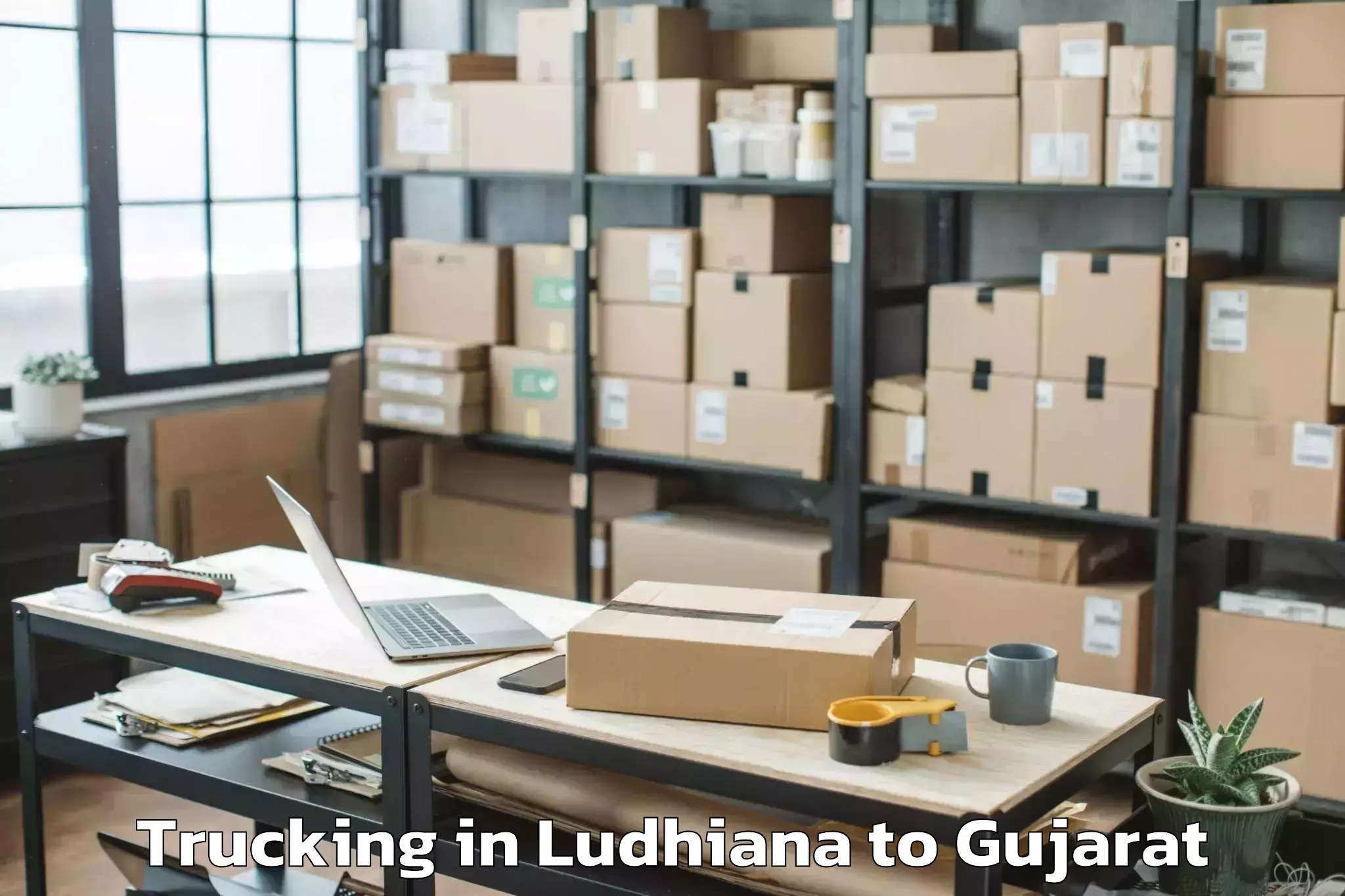 Book Ludhiana to Veer Narmad South Gujarat Univ Trucking Online